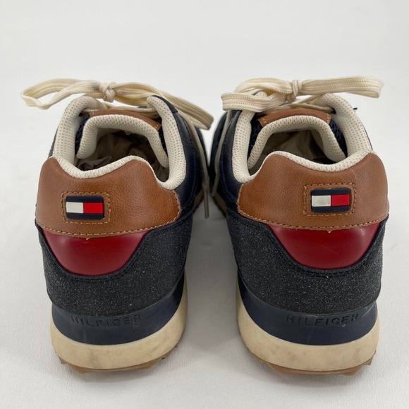 Tommy Hilfiger MENS Navy Blue Lace Up TMVALEN2-M Shoes Sneakers SIZE 10 - Picture 4 of 16